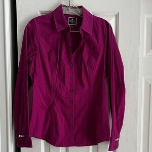 Express Fuchsia Essential Shirt